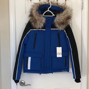 Zara Down Hood Jacket